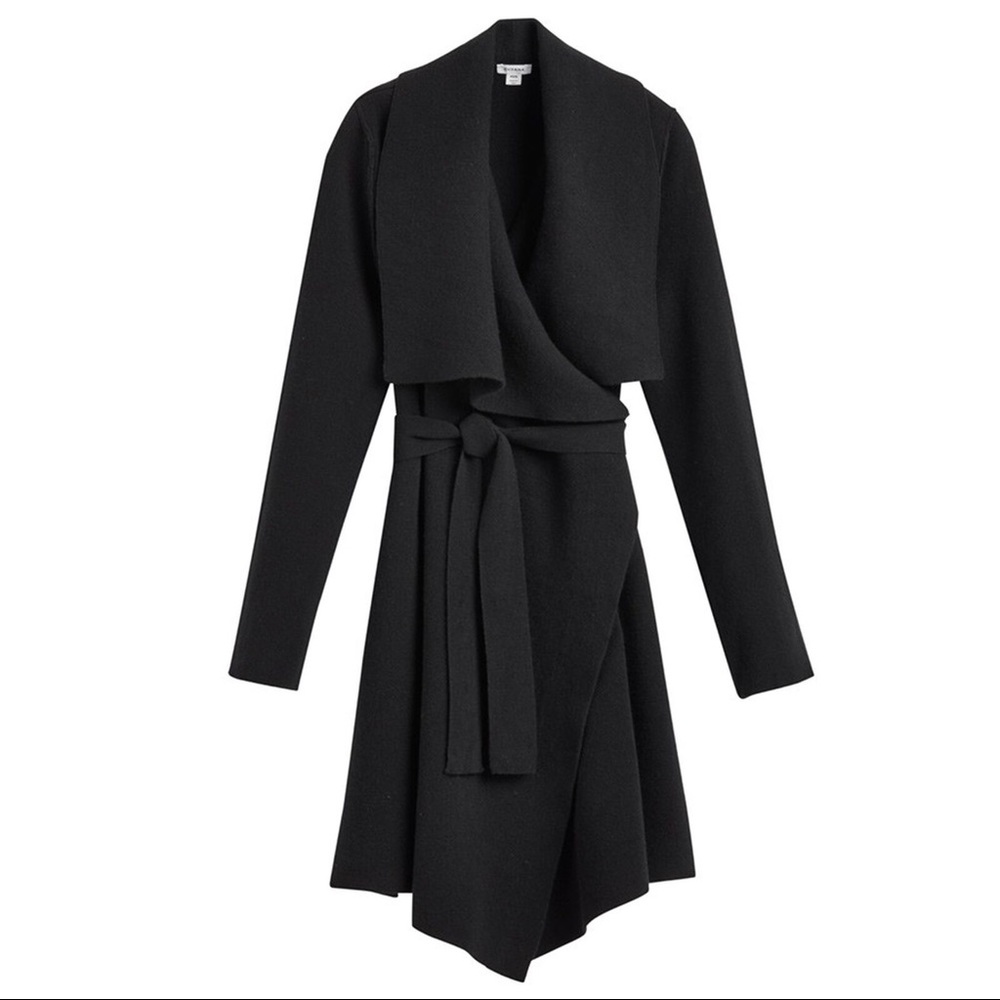 Cuyana Wool Cashmere Short Wrap Coat
